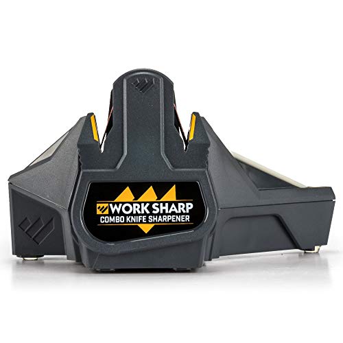 Work Sharp Combo Knife Sharpener - WSCMB Flexible Abrasive Belt & Ceramic Hone