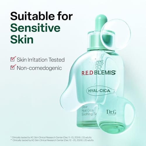 Dr.G R.E.D. Blemish Clear Hyal-Cica Facial Serum 1.69 fl oz - Hydrating & Soothing Skincare