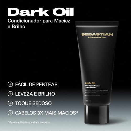 Sebastian Dark Oil Lightweight Conditioner - 6.7 Fl Oz, Silky Shine & Detangle