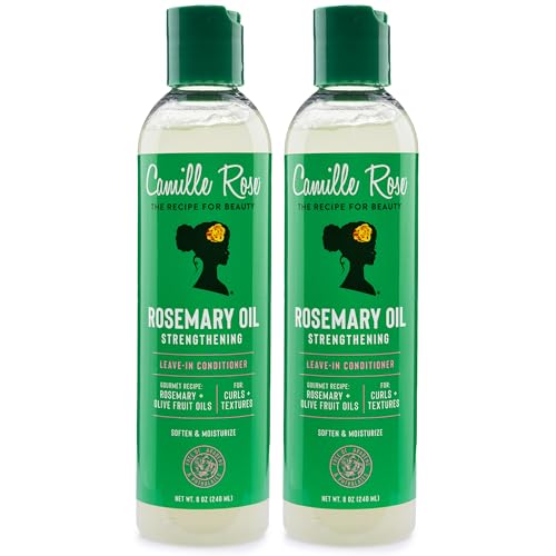 Camille Rose Leave-In Conditioner 2-Pack - Rosemary & Olive Oil, 8oz Each