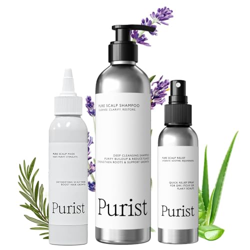 Dandruff Hair Treatment Set - Mask, Shampoo & Scalp Spray for Flaky Dry Hair