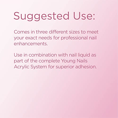 Young Nails Pink Acrylic Cover Powder - Self-Leveling Nail Extension, 85g, Professional Grade