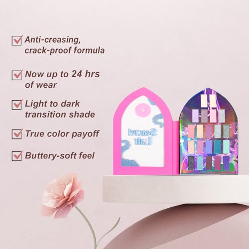 Profusion Cosmetics Seacret Lair 21 Shades EyeShadow Palette - Highly Pigmented Shades with Multi-Finish Textures, Long-Wearing & Blendable, Versatile Makeup Palette for Wedding, Party & Casual Looks