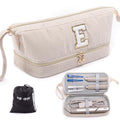 ELCUPA Ivory Double-Layer Personalized Hair Dryer Travel Case for Shark FlexStyle & Airwrap