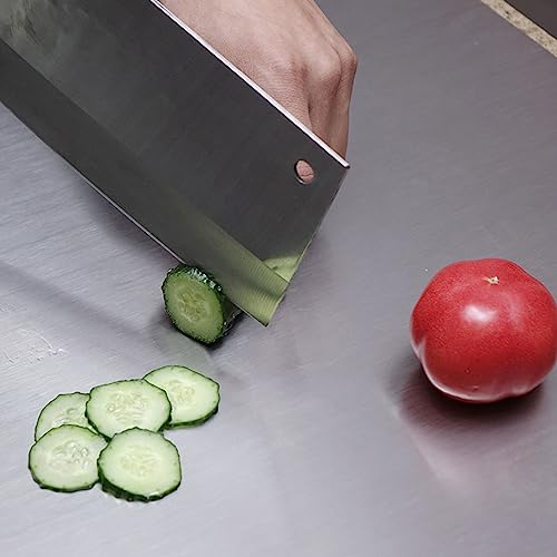 BILLAMB Stainless Steel Cutting Board 35.5 x 22.8 inch – Large Kitchen Chopping Surface