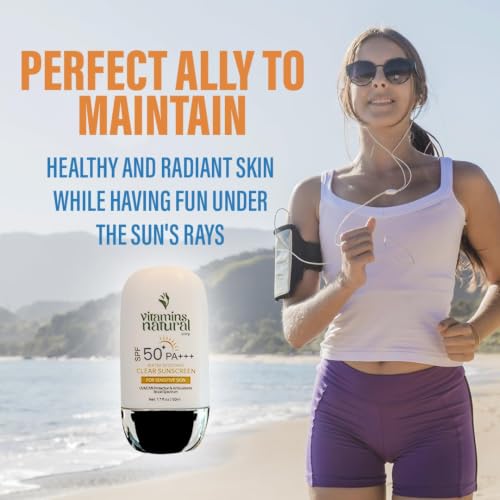 SPF 50 Face Sunscreen Cream 2-Pack - 1.7 Fl Oz Each, Broad Spectrum UVA UVB, Sensitive Skin