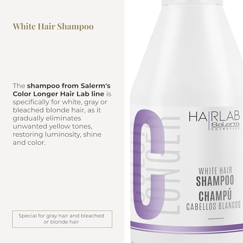 White Hair Shampoo for Blonde & Gray Hair - Brightening & Toner - 300ml