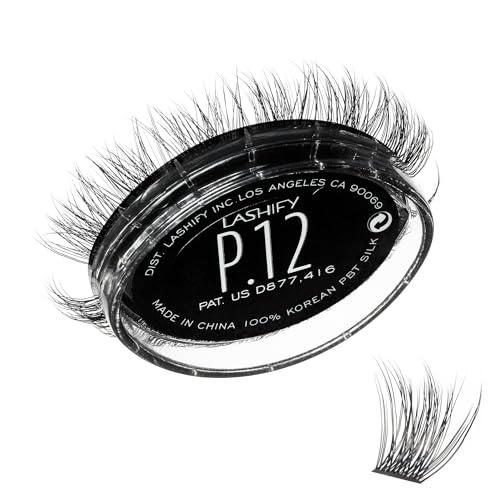 Lashify Plushy 12mm Gossamer False Eyelashes in Black - Easy DIY Natural Look