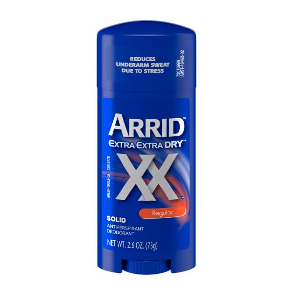 Extra Extra Dry Solid Antiperspirant Deodorant for Underarm Odor & Wetness Protection