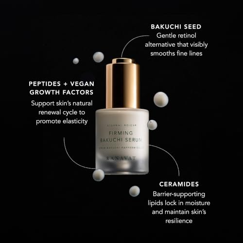 RANAVAT Mini Firming Bakuchi Serum 0.17 fl oz Travel Size with Peptides & Ceramides