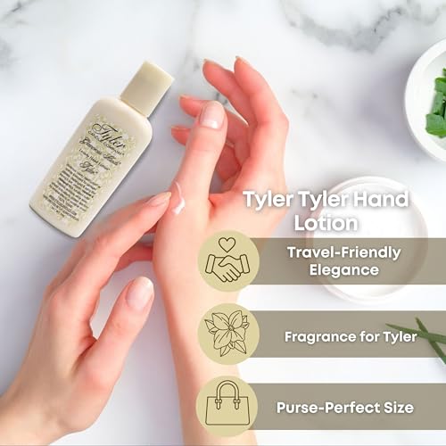 Worldwide Nutrition Bundle: Tyler Hand Lotion - Tyler Scented and Small Hand Cream For Dry Hands with Moisture-Boosting Skin - 2 Oz Travel Size Luxury Hand Lotion and Multi-Purpose Key Chain