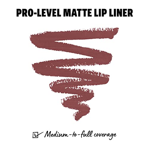 NYX PROFESSIONAL MAKEUP Suede Matte Lip Liner, Vegan Formula - Shanghai (Warm Mid-Tone Nude)