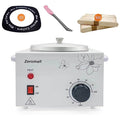 Single Pot Wax Warmer Set with 122 Wax Sticks, Collars & Scraper - Professional Electric Facial Skin SPA Equipment with Adjustable Temperature