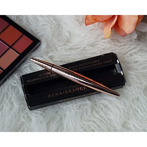 Revolution, Renaissance Flick Liquid Eyeliner, Long-Lasting Liner with Easy Application, Vegan & Cruelty-Free, 0.95 oz (Pack of 2)