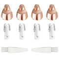 Flawless Replacement Heads for Flawless Hair Remover, 4 Pieces Replacement Blades for Finishing Touch Flawless Facial Hair Remover with 2 Cleaning Brushes