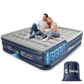 Sekey King Size 20" Raised Air Mattress with Built-In Pump - Grey/King