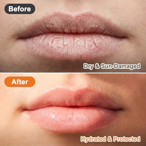 DMSKY SPF 30 Sunscreen lip balm 60 Pack, SPF Lip Balm Bulk, Broad Spectrum UVA/UVB Protection, Bulk Lip Sunscreen for Dry Cracked Lips-10 Flavors