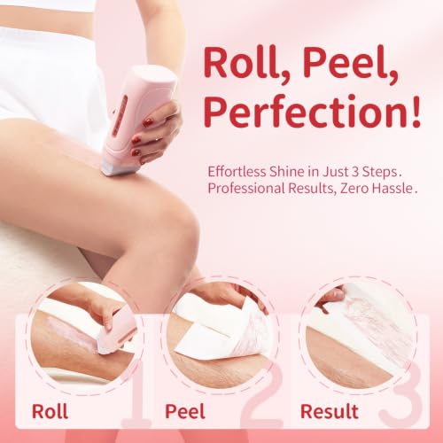 Waxfans Roll-On Waxing Kit for Hair Removal - Honey, All Skin Types