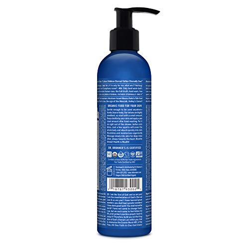 Dr. Bronner's Organic Lotion (Peppermint, 8 Ounce) ? Organic Moisturizer for Hands, Face & Body ? Vegan, Non-GMO