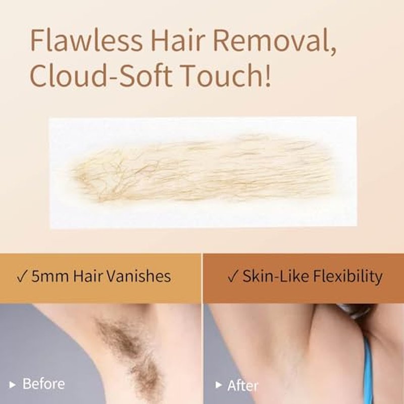 200 Pcs Professional Non Woven Wax Strips for Hair Removal - Works with Wax Beads, Soft Wax & Roll On Wax - Tear-Resistant, Skin-Friendly & Reusable Strips for Legs, Face, Back, Arms, Intimate Areas