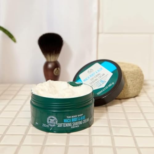 The Body Shop Maca Root & Aloe Softening Shaving Cream for Men, 6.7 Oz