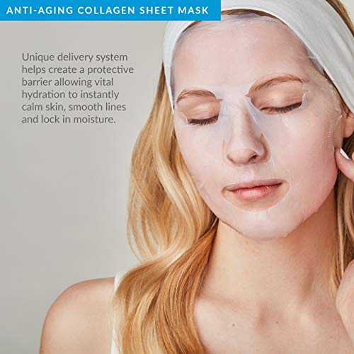 Anti-Aging Collagen Sheet Mask with Hyaluronic Acid - 5 Pack