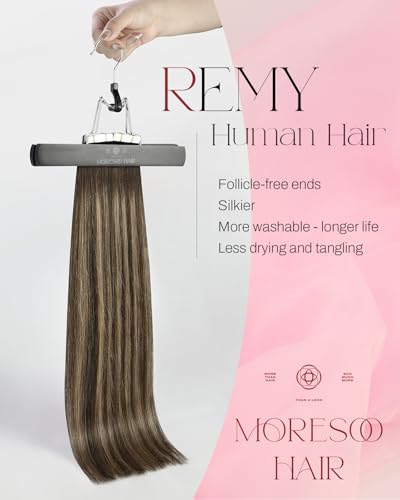 Brown Ombre Tape-In Hair Extensions 14 Inch Human Hair Balayage #4/27/4 - 20pcs