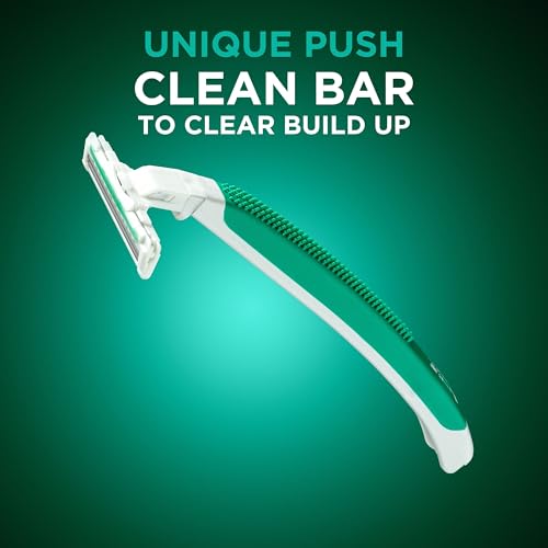 Disposable Razors for Men - Wilkinson Sword Extra 2 Sensitive 20 Pack - Sensitive Skin, Vitamin E, Push Clean, Travel Cap