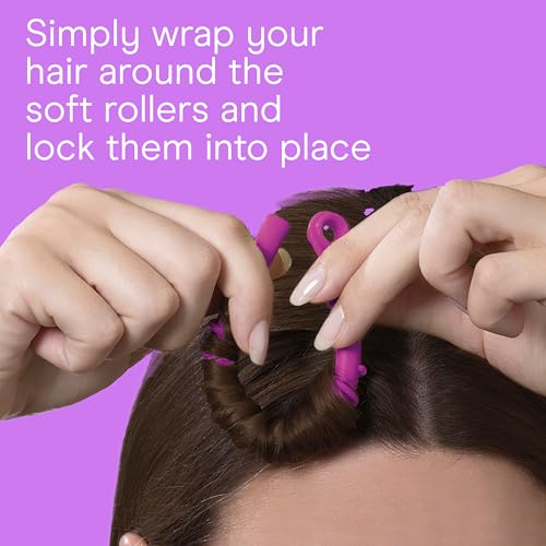 14-Piece Conair Silicone Hot Rollers Set - No Clips Needed, 85-Second Heat-up