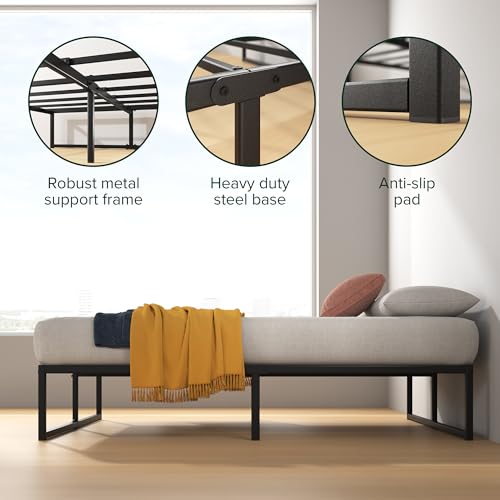 Twin Zinus Lorelei 14-Inch Metal Platform Bed Frame with Underbed Storage - Small Box Edition