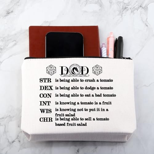 MNIGIU Game Lover Makeup Bag Game Properties Bag Fantasy Gamer Gifts D Master Gifts Dm Player Gift Game Fans Gift
