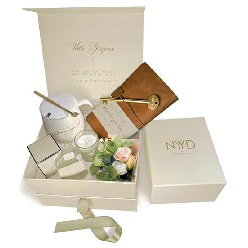 Gift Basket for Women ? Sympathy & Thank You Gift Basket, Bereavement Care Package, Thinking of You & Condolence Gifts for Loss, Luxury Appreciation Gift Box for Mom, Friend, Coworker