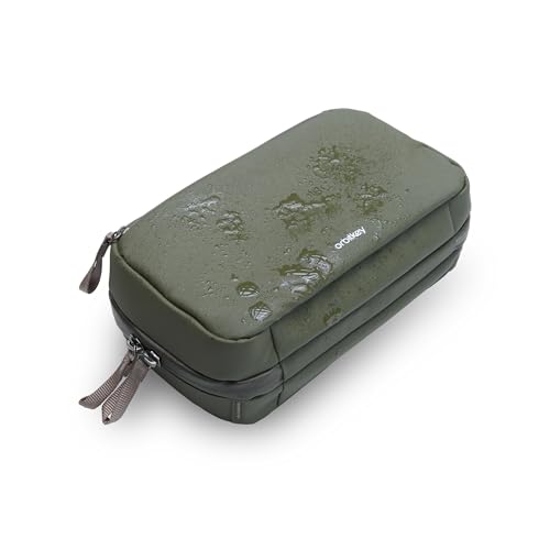 Olive 2-in-1 Tech Organizer Pouch with Removable Carry Case