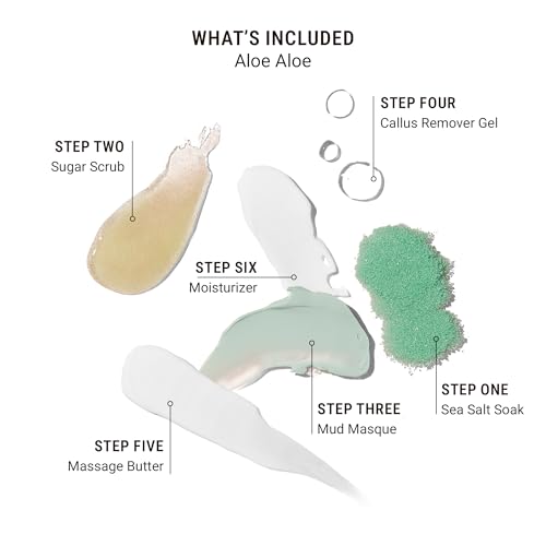 VOESH Pedi in a Box Ultimate 6-Step Spa Pedicure Kit 3 Pack - DIY Foot Care
