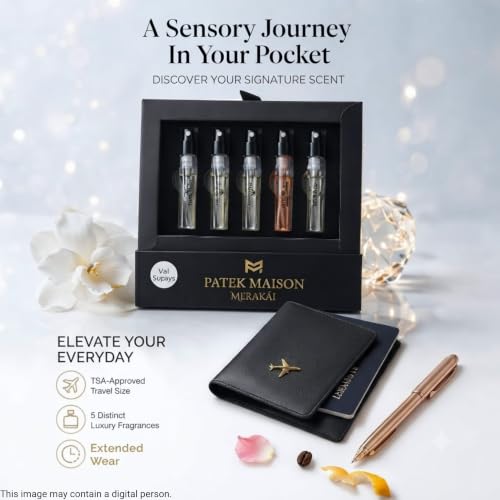 Patek Maison Merakai Unisex Perfume Set - 0.08 Fl Oz x 5 Vials, Discovery Mini EDP Gift