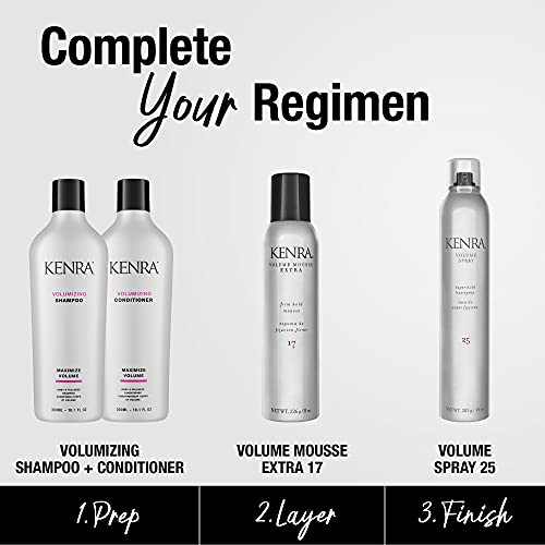 Kenra Volume Spray 25 Super Hold Hairspray 2 Pack - Flake-Free, Fast-Drying, Wind & Humidity Resistant