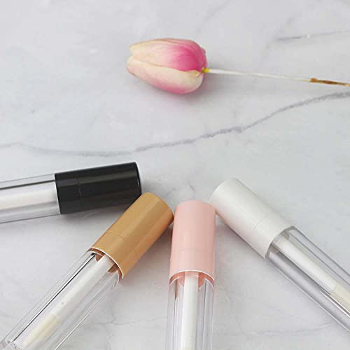 Lip Gloss Tubes 8ml with Wand Cap - White, 30pcs Empty Refill Containers
