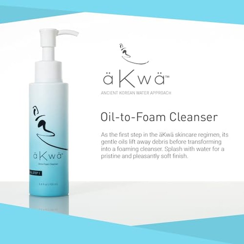 4Life - aKwa Oil to Foam Cleanser - Fermented Green Tea, Rice Ferment & Sea Water Cleanse, Moisturize & Refresh Skin - Plant-Based Formula - 3.4 fl oz
