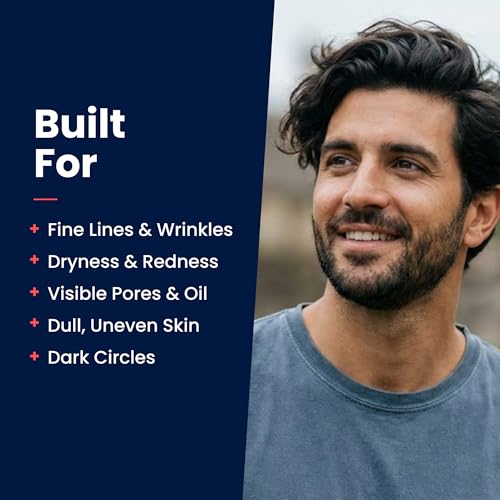Men's Face Moisturizer for Dark Circles Brightening Anti-Aging Hydrating Cream