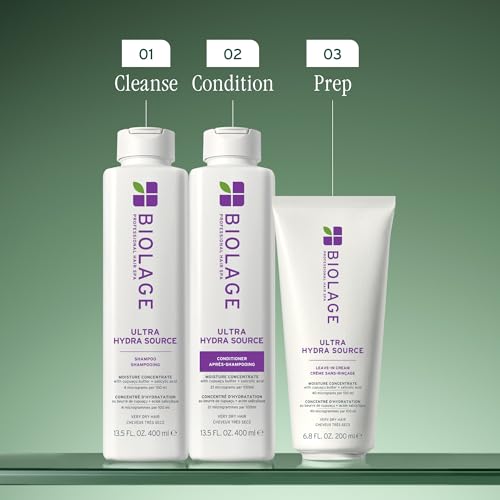 Biolage Ultra Hydra Source Shampoo 13.5 Fl Oz - Moisturizes & Conditions Very Dry Thick Hair