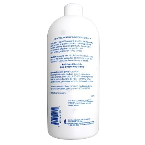 Vanicream Liquid Cleanser Refill, for Sensitive Skin, 32 FL OZ Bottle