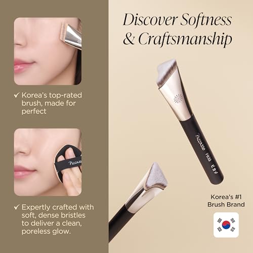 Piccasso FB33 Tapping Foundation Brush - Cover Variation for Precise Makeup Application