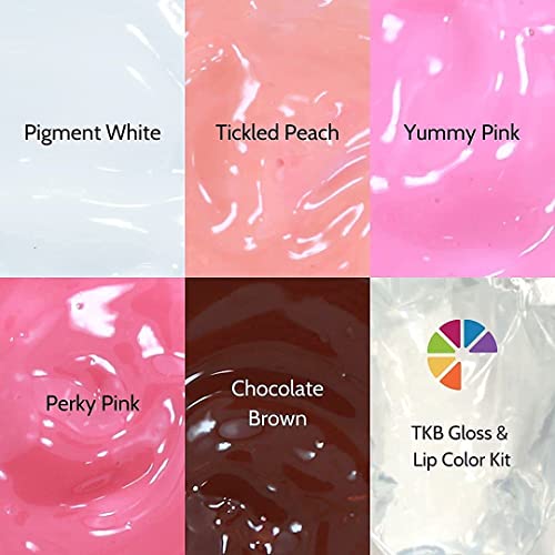 Lip Gloss Base & Lip Color Set - DIY Lip Makeup Kit with Pigments and Lip Liquids