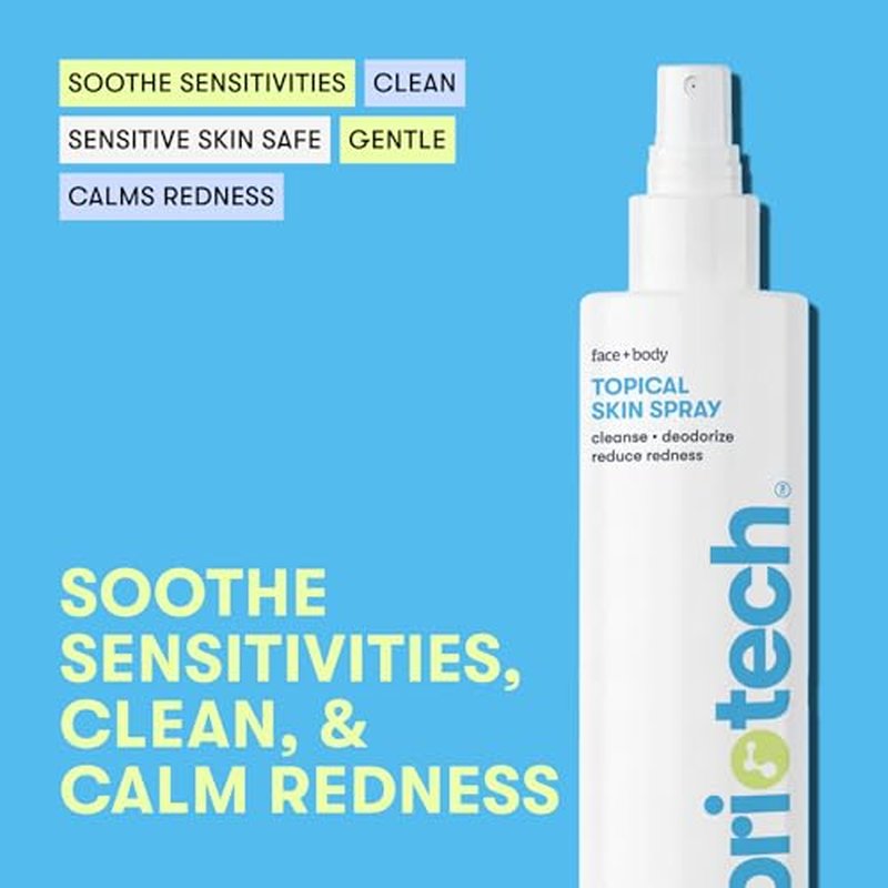 BRIOTECH Topical Skin Spray, Hypochlorous Acid Spray for Sensitive Skin, HOCl Facial Mist, Full Body Support Against Irritation, Calm Redness, Soothe Foot & Scalp, 4 oz (2 Pack)