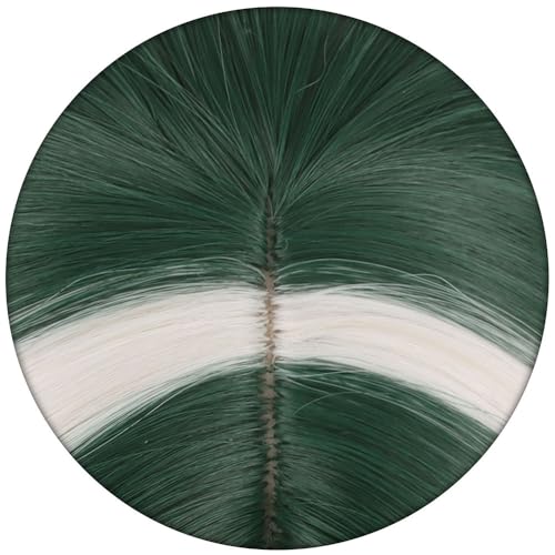 Cosplay Wig Guita Short Turquoise with White Streaks - Unisex Costume Accessory
