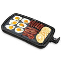Electric Griddle - 20-Inch Nonstick Flat Top with Removable Plate, Black