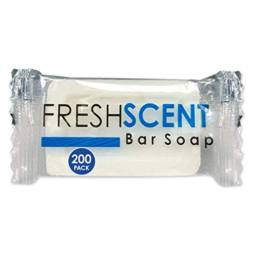 1 oz Hotel Travel Size Bar Soap Pack of 200 - Individually Wrapped, Vegetable-Based, Bulk Hospitality Amenities