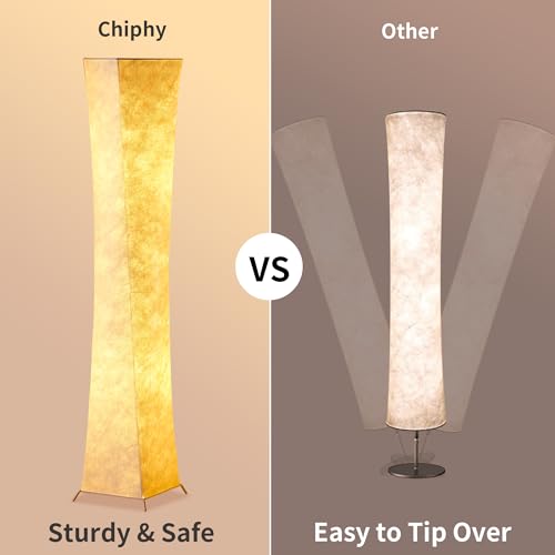 Dimmable 64-Inch Floor Lamp with Foot Switch - Adjustable Brightness, White Fabric Shade