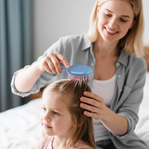 HQSLsund 5.5 Inch Bulk Hair Comb & Brush Set - 100 Pack, Multi-Color, Individually Wrapped