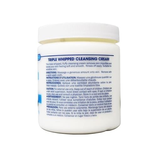 Queen Helene Triple Whipped Professional Cleansing Cream ? Rich Fluffy Texture Gently Removes Skin Impurities, Leaves Skin Soft, Smooth, and Refreshed ? 15 oz (Pack of 2)